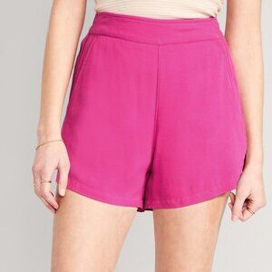 4" High Rise Pull On Shorts szL